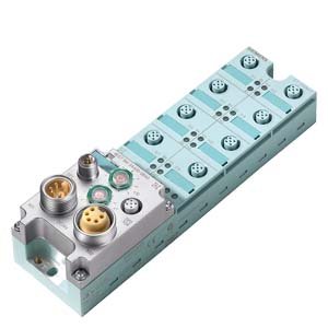 [Imagem MÓDULO BÁSICO ET 200ECO BM143 16 DI/DO, 24V DC 8XM12 IP65/67 SIMATIC DP 6ES71433BH100XA0 SIEMENS]