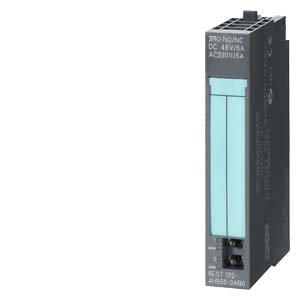[Imagem do produto MÓDULO ELETRÔNICO ET200S 2RO 24V/4 V DC/5A 24V/230V AC/5A SIMATIC DP 6ES71324HB130AB0 SIEMENS]