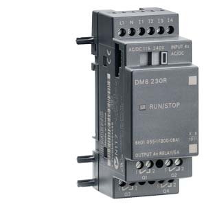 [Imagem LOGO MÓDULO EXPANSÃO DM8 230R PS/I/O 230V/230 V/RELÉ 2HP 4 DI/4 DO 6ED10551FB000BA1 SIEMENS]