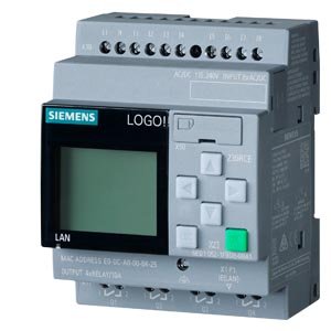 [Imagem CONTROLADOR LÓGICO PROGRAMÁVEL LOGO 230RCE 8DI/4DO COM DISPLAY 6ED10521FB080BA0 SIEMENS]