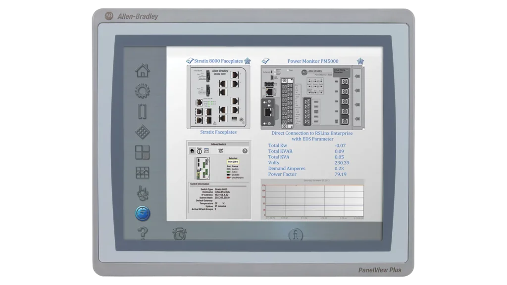 [Imagem PANELVIEW PLUS 7 STANDARD 4 W TERMINAL 2711PT4W21D8S ROCKWELL ALLEN BRADLEY]