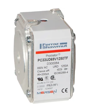 [Imagem do produto FUSIVEL ULTRA RAPIDO PARAFUSO AR 1250A 690V PC33UD69V1250TF FERRAZ SHAWMUT]