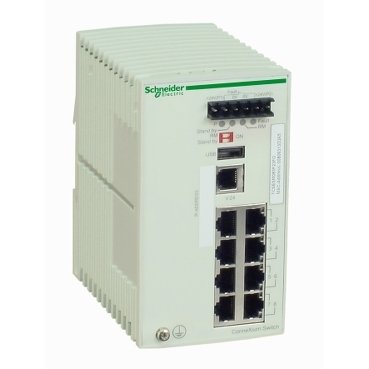 [Imagem SWITCH GERENCIAVEL HARMONY 8 PORTAS TX TCSESM083F23F0 SCHNEIDER]