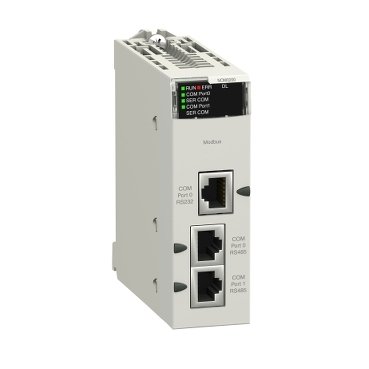 [Imagem MÓDULO COMUNICAÇÃO 2 PORTAS RS485/232 IP20 BMXNOM0200H SCHNEIDER]