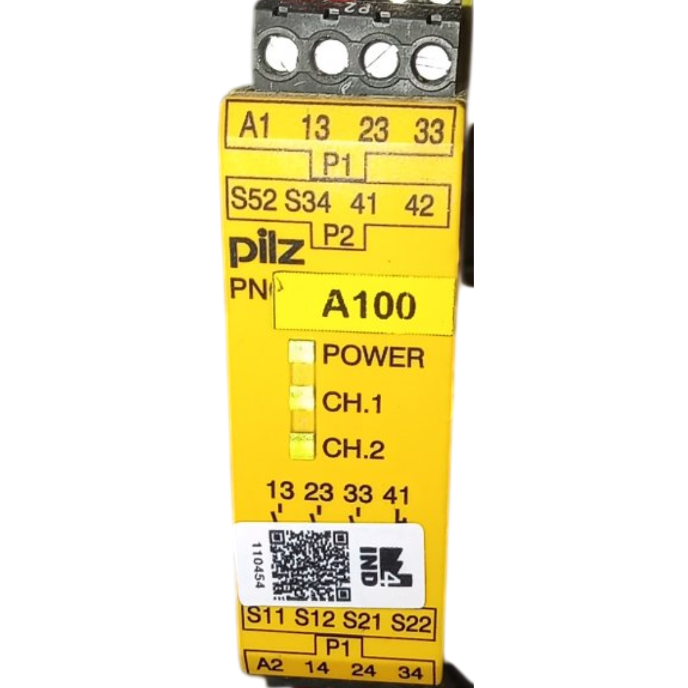 [Imagem do produto RELÉ DE SEGURANÇA 6A 24VAC PNOZX28P24240VACDC3NO1NC PILZ]