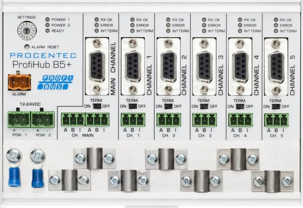 MULTIRREPEDIDOR PROFIBUS DP PROFIHUBB5R PROCENTEC