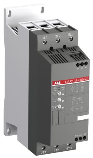 [Imagem SOFT STARTER TRIFÁSICO 55KW 105A 100/250V PSR10560070 1SFA896115R7000 ABB]