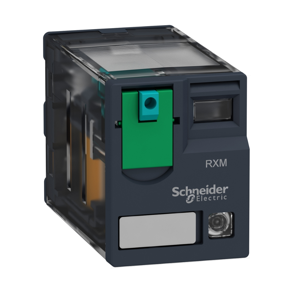 [Imagem RELÉ DE INTERFACE 6A 4NAF BOTÃO DE TESTE 24VCC RXM4AB1BD SCHNEIDER]