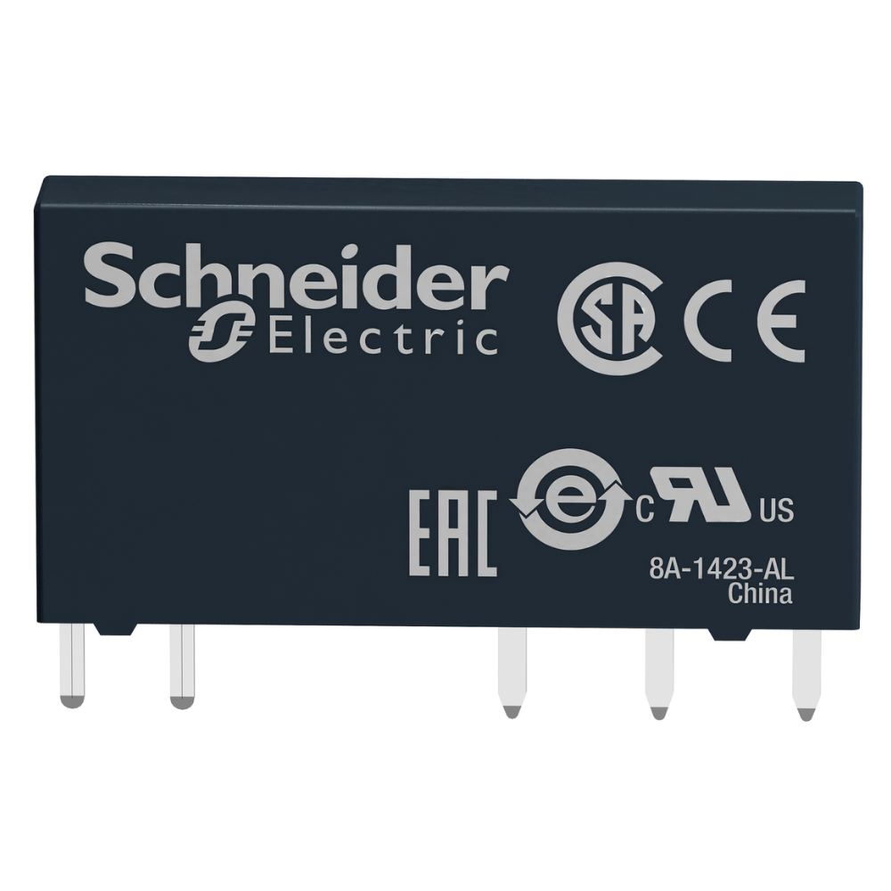 [Imagem RELÉ DE INTERFACE SLIM 6A 1NAF PINOS PCB 24VCC RSL1AB4BD SCHNEIDER]