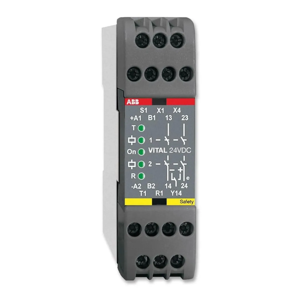 [Imagem RELÉ SEGURANCA 24VCC VITAL1  2TLA020052R1000 ABB]