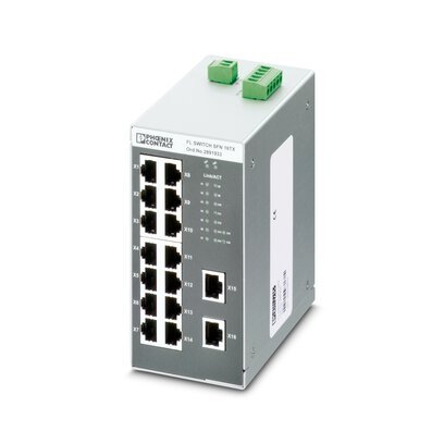 [Imagem SWITCH ETHERNET 16PORTAS TP RJ45 2891933 SFN16TX PHOENIX CONTACT]