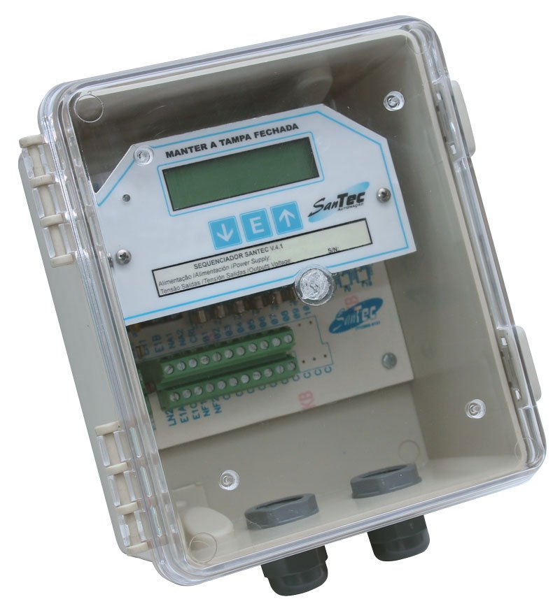 [Imagem do produto SEQUENCIADOR 7 SAÍDAS 24/240V V414R1 SANTEC]