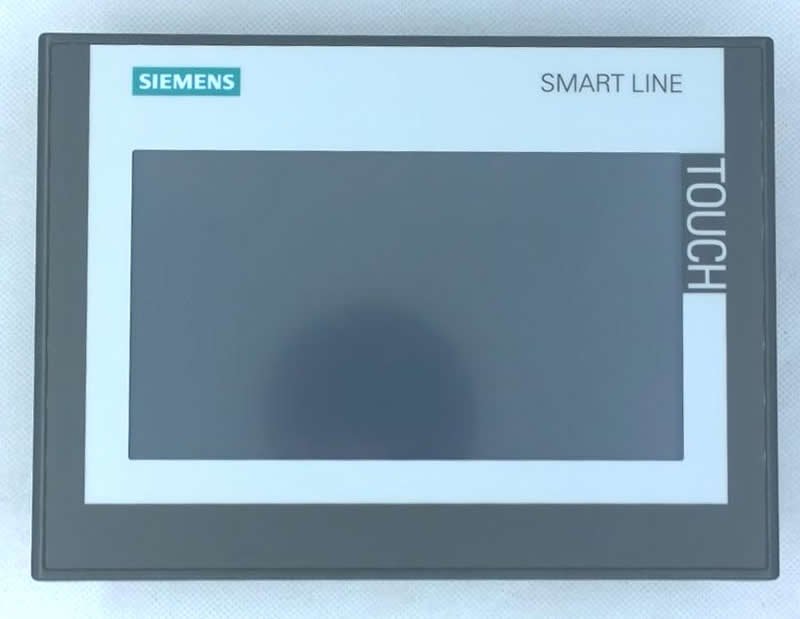 [Imagem do produto IHM SIMATIC SMART 700 IE V3 TOUCH DISPLAY TFT WIDESCREEN DE 7POL INTERFACE RS422/485 ETHERNET USB 6AV66480CC113AX0 SIEMENS]