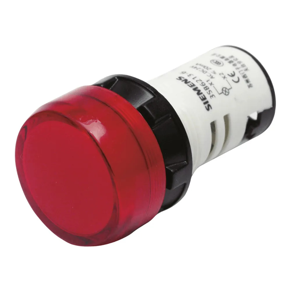 [Imagem SINALEIRO MONOBLOCO LED 220VCA VERMELHO 22MM 3SB62166AA201AA0 SIEMENS]