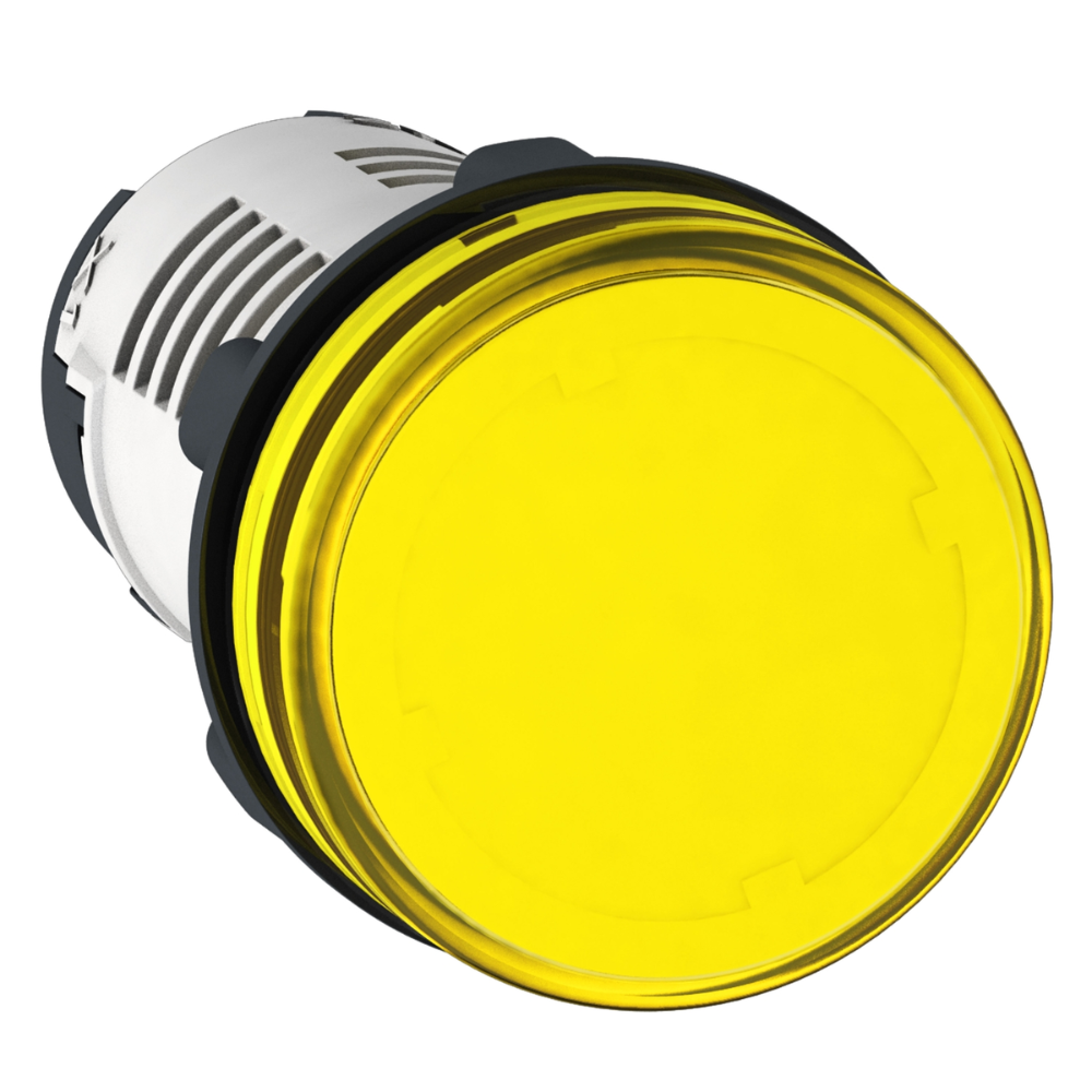 [Imagem SINALIZADOR Ø22MM PLÁSTICO LED AMARELO 24VCA/CC XB7EV05BP SCHNEIDER]