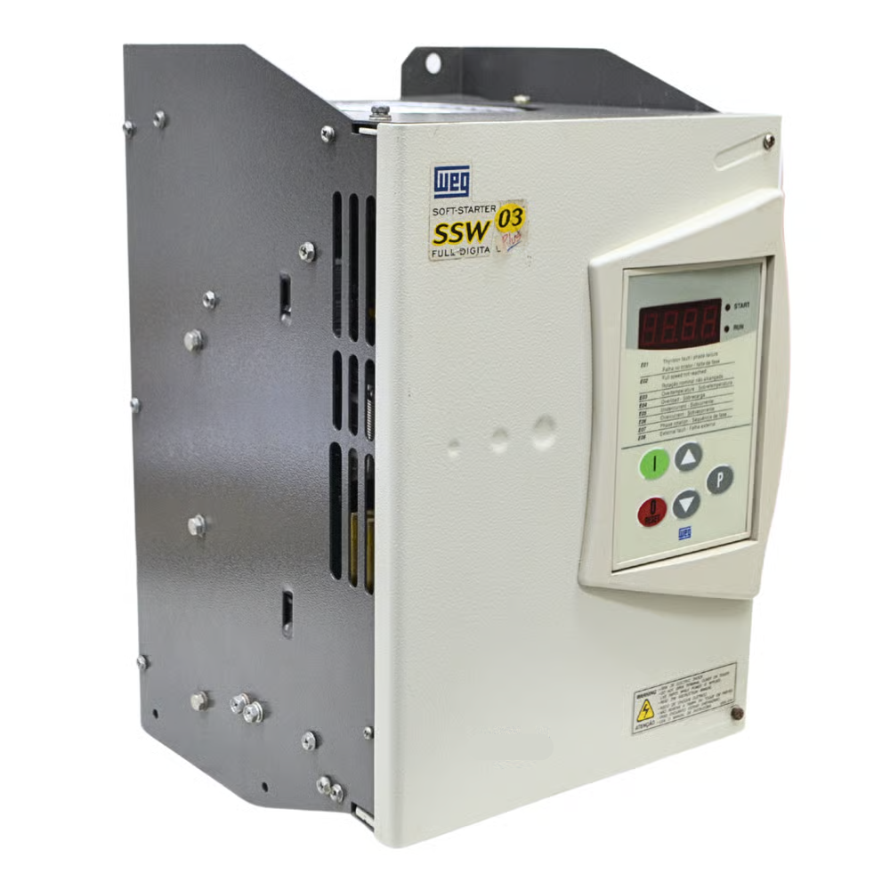 [Imagem CHAVE DE PARTIDA SUAVE TRIFÁSICO 120A 220/440V 50/60HZ SSW031202204402PL WEG]