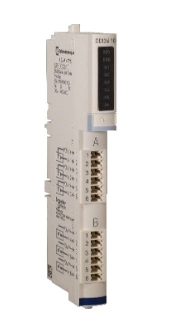 [Imagem do produto MÓDULO ENTRADA DIGITAL 6E 24VCC STBDDI3610 SCHNEIDER]