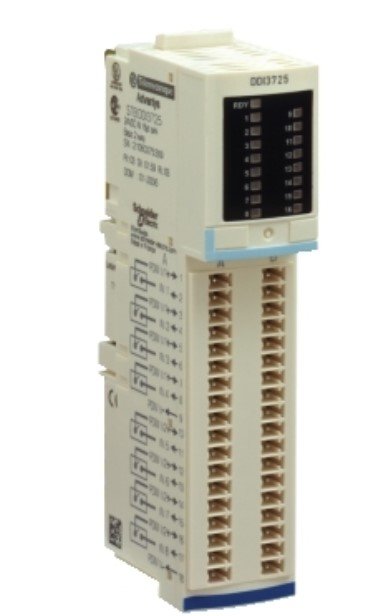 [Imagem do produto MÓDULO ENTRADA DIGITAL 16E 24VCC IP20 STBDDI3725 SCHNEIDER]