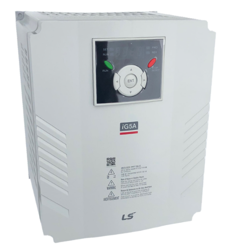 [Imagem INVERSOR DE FREQUÊNCIA TRIFÁSICO 3,7KW 16A 380/480V IP20 SV037IG5A4 LS INDUSTRIAL]