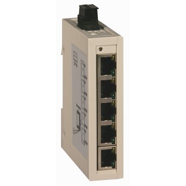 [Imagem SWITCH NAO GERENCIÁVEL 5P 12-24V 10/100BASE-TX TCSESU053FN0 SCHNEIDER]