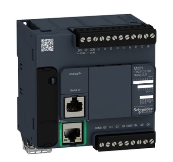 [Imagem CONTROLADOR LÓGICO PROGRAMÁVEL 14E/10S DIGITAL/RELÉ 100/240VCA TM221CE24R SCHNEIDER]
