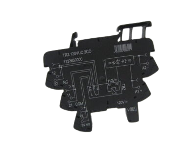 [Imagem do produto ACOPLADOR RELE 2REV 120VCC/CA C/ LED  (MOLA) TRZ 120VUC 2CO 1123650000 WEIDMULLER]