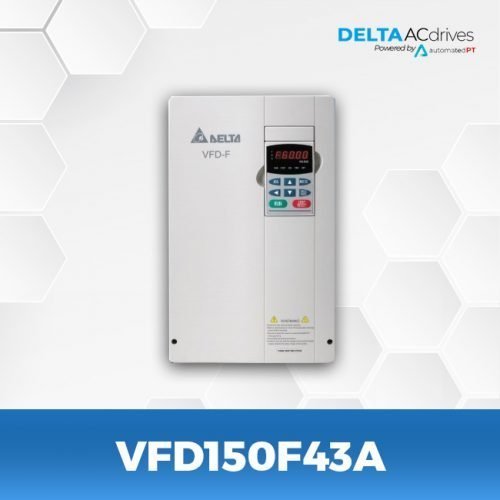 [Imagem INVERSOR DE FREQUÊNCIA TRIFÁSICO 32A 380/480V VFD150F43A DELTA AUTOMATION]