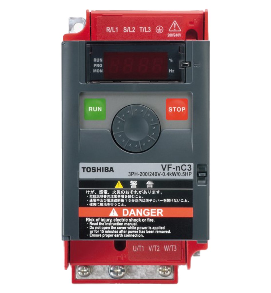 INVERSOR DE FREQUÊNCIA TRIFÁSICO 3,7KW 8,0A 380/480V 50/60HZ VFNC3C4022ND5 TOSHIBA