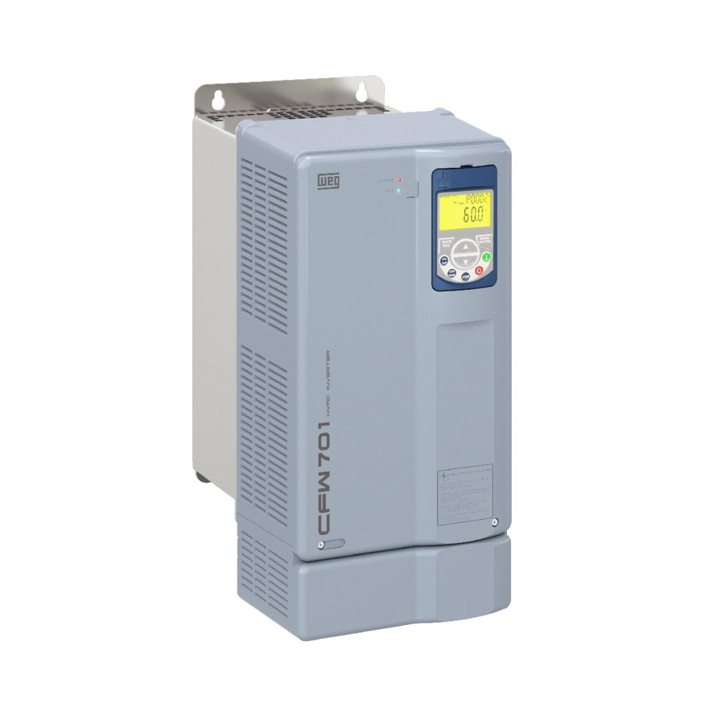[Imagem INVERSOR DE FREQUÊNCIA TRIFÁSICO 53KW 142A 380/480V 50/60HZ 11802359 CFW701E0142T4NB20C3 WEG]