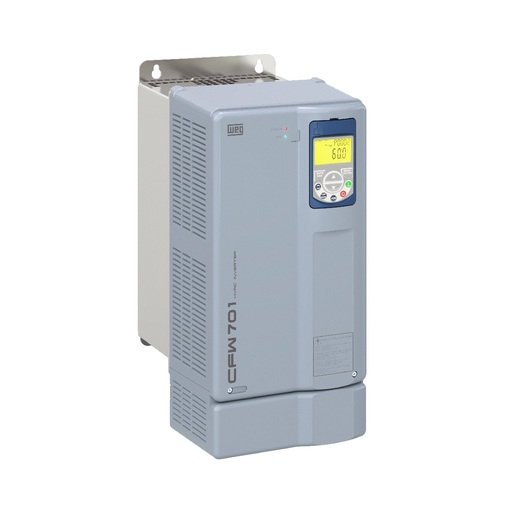 [Imagem INVERSOR DE FREQUÊNCIA TRIFÁSICO 14KW 38A 380/480V 50/60HZ CFW701C38P0T4DB20C3 WEG]