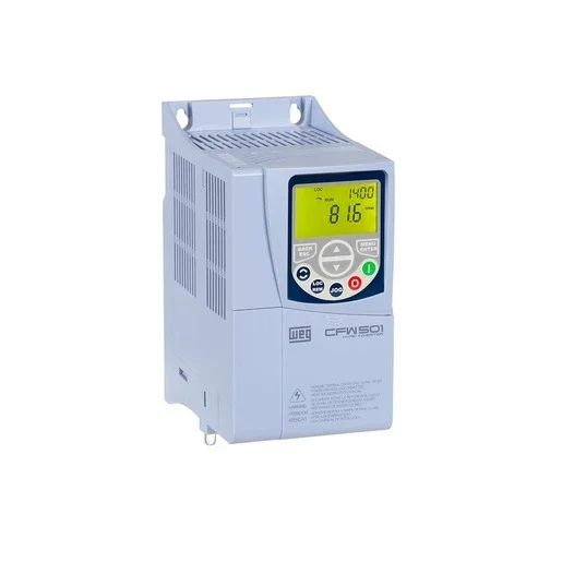 [Imagem INVERSOR DE FREQUENCIA TRIFASICO 3.7KW 10A 380/480V 50/60HZ CFW501B10P0T4DB20C3 12209620 WEG]
