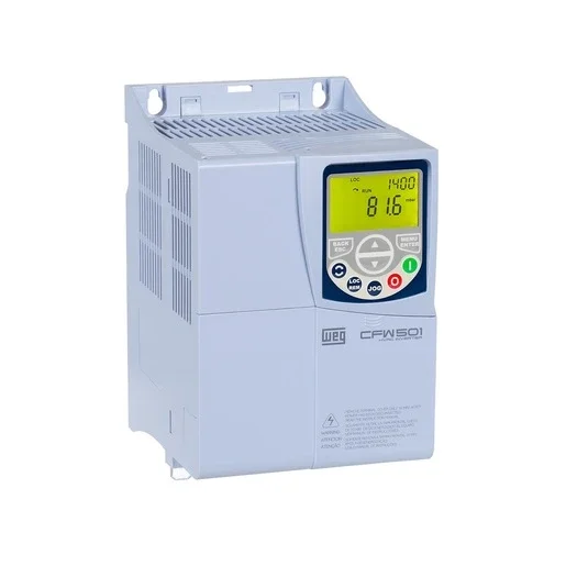 [Imagem INVERSOR DE FREQUENCIA TRIFASICO 5.9KW 16A 380/480V 50/60HZ CFW501C16P0T4DB20C2 12209622 WEG]