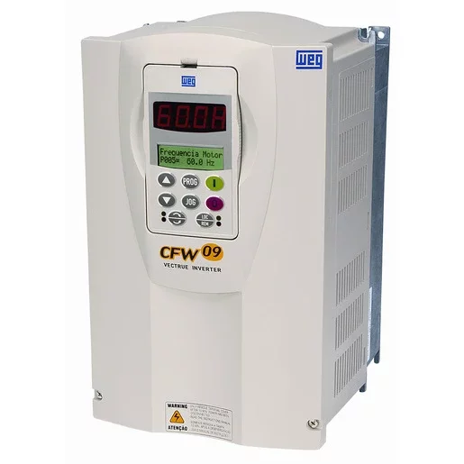 [Imagem INVERSOR DE FREQUÊNCIA TRIFÁSICO 11KW 24A 380/480V 50/60HZ CFW090024T3848 WEG]
