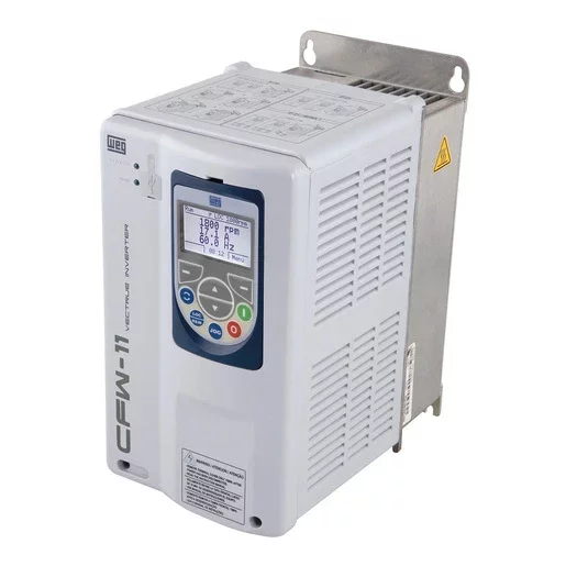 [Imagem INVERSOR DE FREQUÊNCIA TRIFÁSICO 6.3KW 17A 380/480V 50/60HZ CFW110017T4SZ 10234058 WEG]