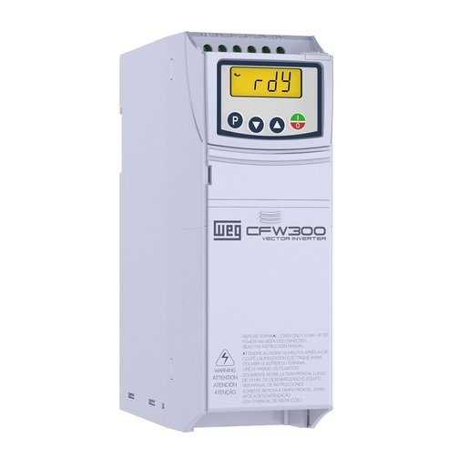 [Imagem INVERSOR DE FREQUÊNCIA TRIFÁSICO 2.2KW 6,5A 380/480V 50/60HZ CFW300B06P5T4NB20 14146887 WEG]