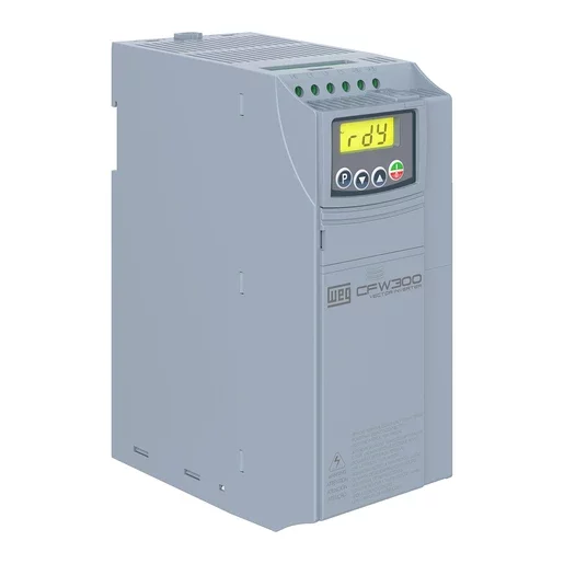 [Imagem INVERSOR DE FREQUÊNCIA TRIFÁSICO 3.7KW 10A 380/480V 50/60HZ CFW300C10P0T4NB20 14147974 WEG]