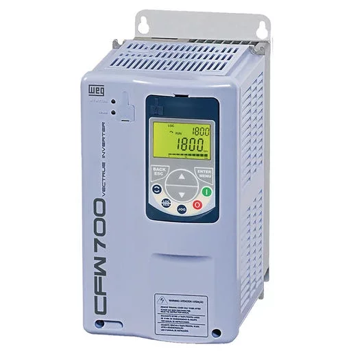 [Imagem INVERSOR DE FREQUÊNCIA TRIFÁSICO 1,5KW 3,6A 380/480V 50/60HZ CFW700A03P6T4DB20 11312267 WEG]