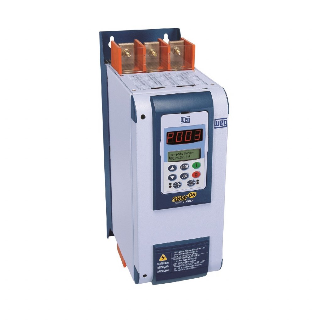 [Imagem SOFT STARTER 255A 220/575V 50/60HZ 10413860 SSW060255T2257PSZ WEG]