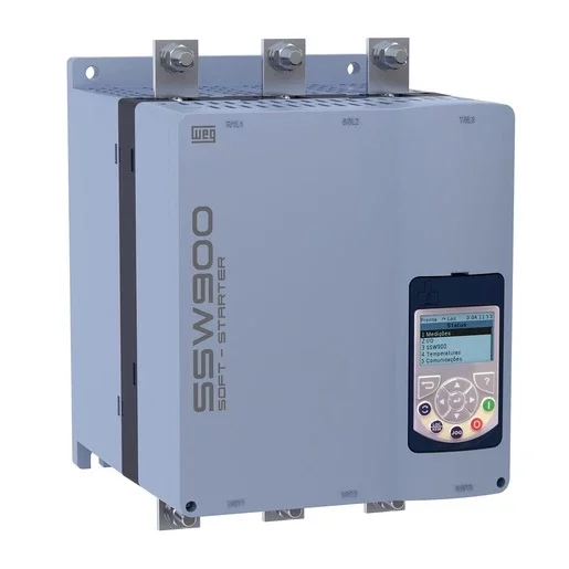 [Imagem SOFT STARTER TRIFÁSICO 110,3KW 412A 220/240VCA 50/60HZ SSW900D0412T5E4 13256770 WEG]