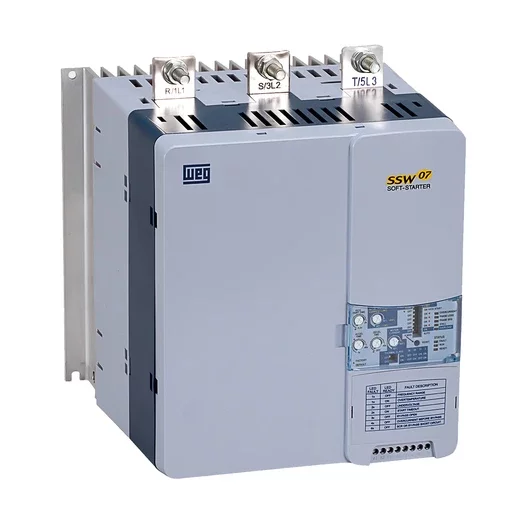 [Imagem CHAVE DE PARTIDA SUAVE TRIFÁSICO 92KW 171A 94/264VCA 50/60HZ SSW070171T5SZ 10233130 WEG]