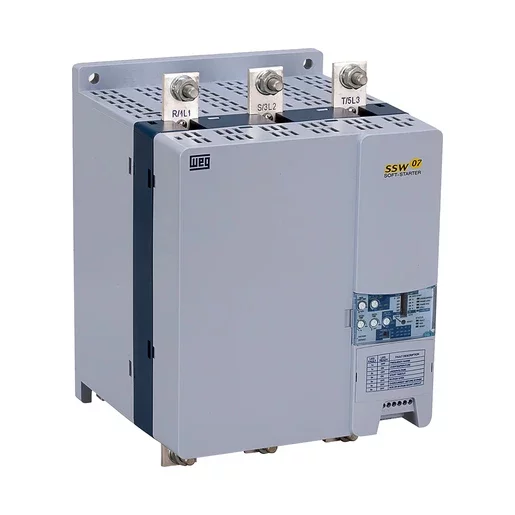 [Imagem CHAVE DE PARTIDA SUAVE TRIFÁSICO 184KW 365A 208/240VCA 50/60HZ SSW070365T5SH2Z 11043369 WEG]
