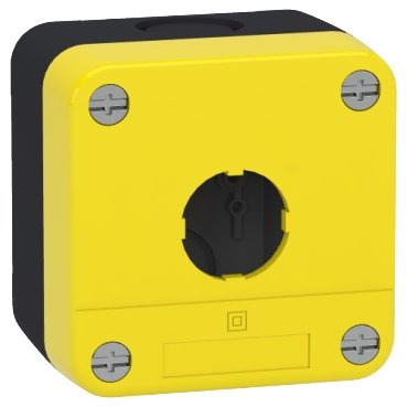 [Imagem BOTOEIRA PLASTICA VAZIA 1 FURO Ø22MM AM IP65 XALB01YC SCHNEIDER]